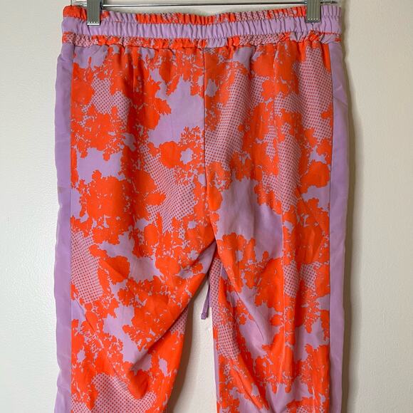Nanette Lepore L'amour Casual Pants Pink & Orange Abstract Medium - Picture 5 of 8
